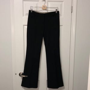 Theory Size 6 Wool Blend Wide Leg Black Suit Pants